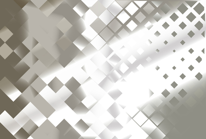 Abstract Brown Grey and White Gradient Square Mosaic Tile Background Vector Illustration