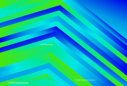 Blue and Green Geometric Abstract Background