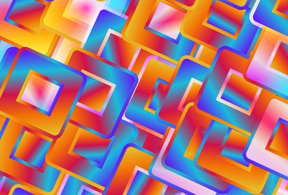 Red Orange and Blue Geometric Abstract Background Vector