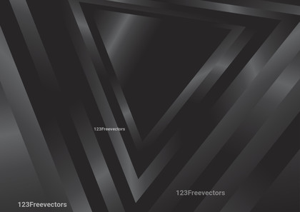 Geometric Dark Grey Gradient Background Vector Illustration