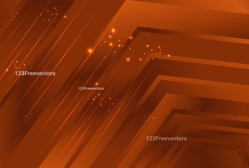 Abstract Geometric Shapes Dark Orange Gradient Background Illustration