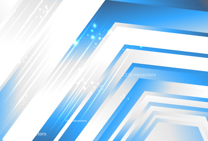 Geometric Blue and White Gradient Background