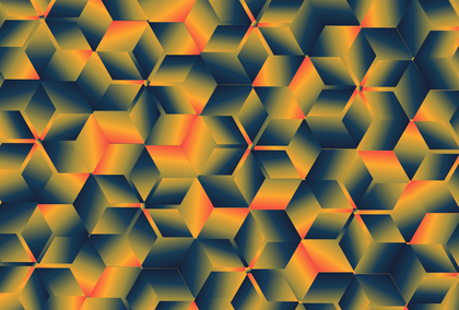 Blue and Orange Gradient Geometric Background Image