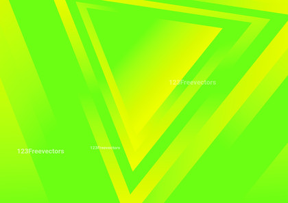 Green and Yellow Gradient Geometric Shapes Background Illustration