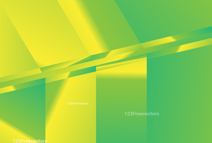 Green and Yellow Gradient Geometric Shapes Background