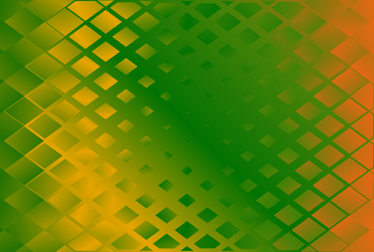 Abstract Orange and Green Gradient Geometric Background Vector Art
