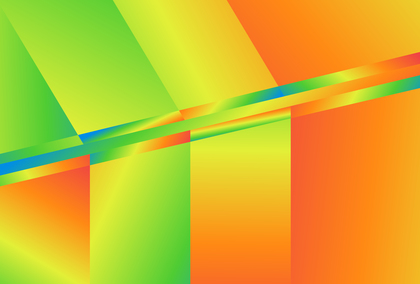 Blue Green and Orange Gradient Geometric Background Vector Illustration
