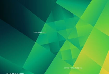 Blue Green and Orange Gradient Geometric Background