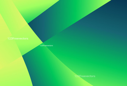 Abstract Blue Green and Yellow Gradient Geometric Shapes Background