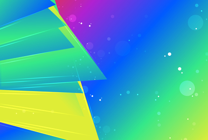 Pink Blue and Yellow Gradient Geometric Shapes Background