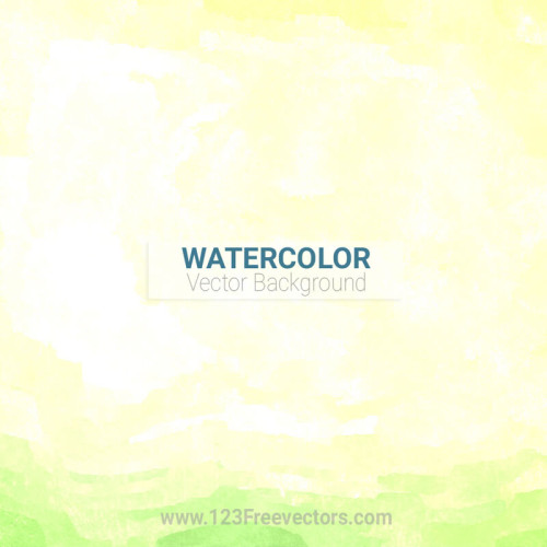Light Yellow and Green Watercolor Background
