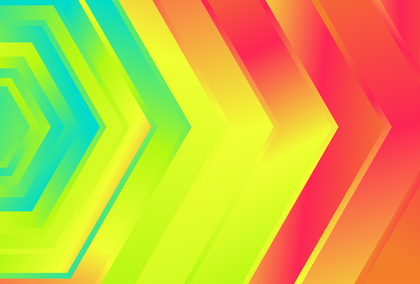 Abstract Pink Blue and Yellow Gradient Geometric Background Design