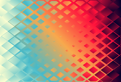 Geometric Shapes Red Orange and Blue Gradient Background Vector Graphic