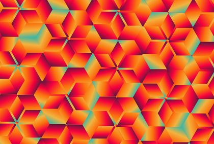 Red Orange and Blue Gradient Geometric Background