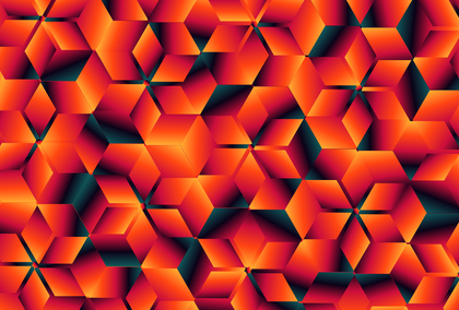 Red Orange and Blue Gradient Geometric Shapes Background Vector