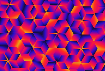 Abstract Red Orange and Blue Gradient Geometric Background