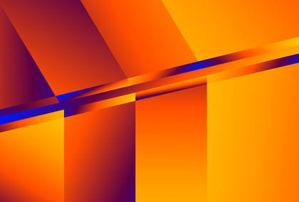 Geometric Shapes Red Orange and Blue Gradient Background