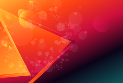 Red Orange and Blue Gradient Geometric Shapes Background