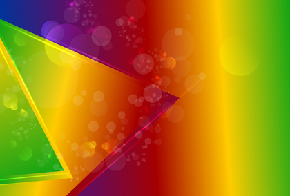 Geometric Red Yellow and Green Gradient Background Vector