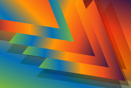 Abstract Blue Green and Orange Gradient Modern Geometric Background