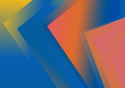 Abstract Geometric Shapes Blue Yellow and Orange Gradient Background Vector Graphic