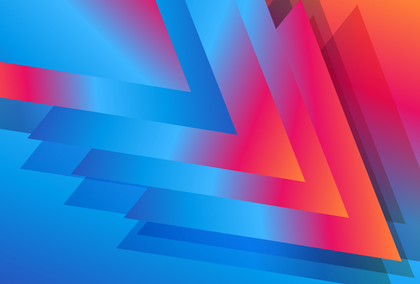 Modern Geometric Shapes Pink Blue and Orange Gradient Background