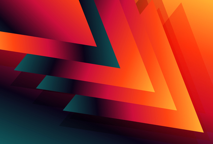 Geometric Red Orange and Blue Gradient Background