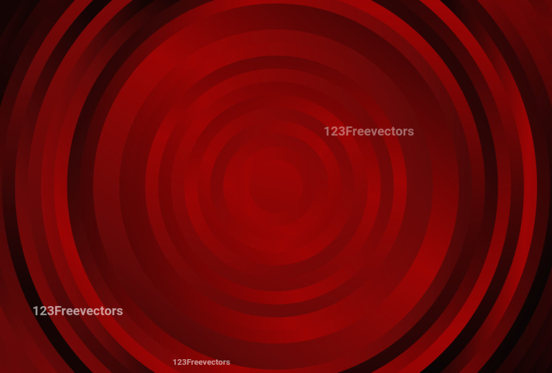 Dark Red Gradient Concentric Circles Background