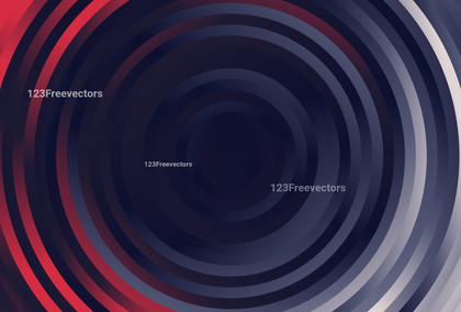 Red Blue and Grey Gradient Concentric Circles Background