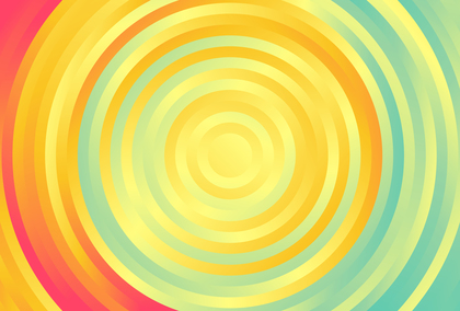 Red Orange and Blue Gradient Concentric Circles Background