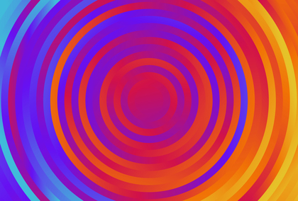 Red Orange and Blue Gradient Concentric Circles Background Image