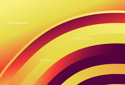 Pink Red and Yellow Gradient Quarter Concentric Circles Background