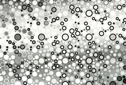 Abstract Grey Gradient Random Circles Background Graphic