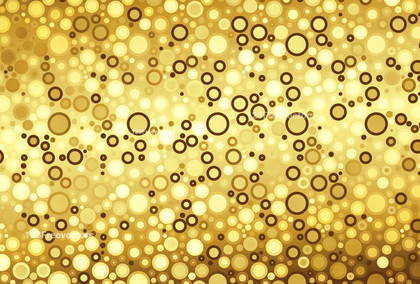 Gold Gradient Circles Background