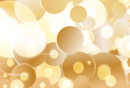 Abstract Orange and White Gradient Random Circles Background