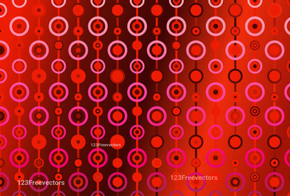 Pink and Red Gradient Circles Background Vector Graphic