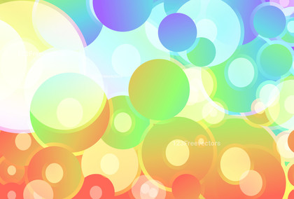 Blue Green and Orange Gradient Circle Background