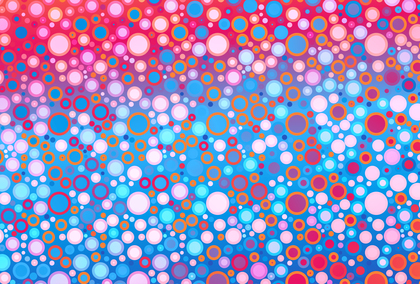 Pink Blue and Orange Gradient Circles Background Graphic