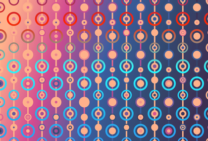 Abstract Pink Blue and Orange Gradient Circles Background Image