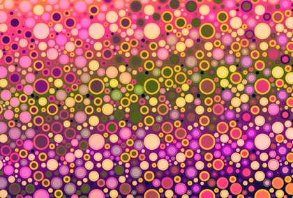 Abstract Pink Green and Yellow Gradient Geometric Circle Background Image