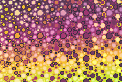 Abstract Pink Orange and Yellow Gradient Circle Background