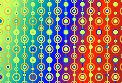 Abstract Red Green and Blue Circles Background Illustrator