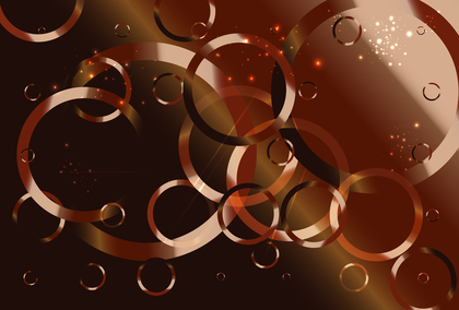 Abstract Red and Brown Gradient Overlapping Circles Background