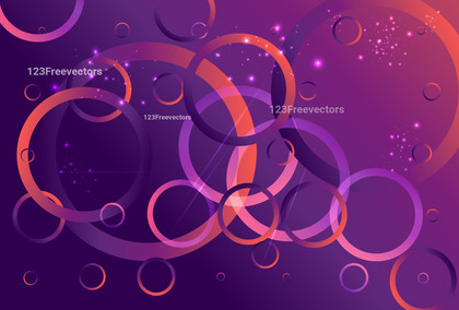 Overlapping Circles Abstract Red and Purple Gradient Background Illustrator