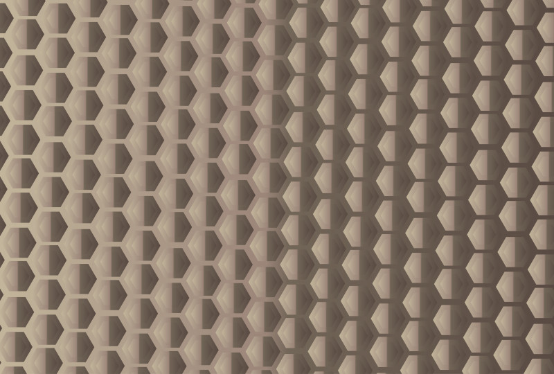 Brown Hexagon Shape Background