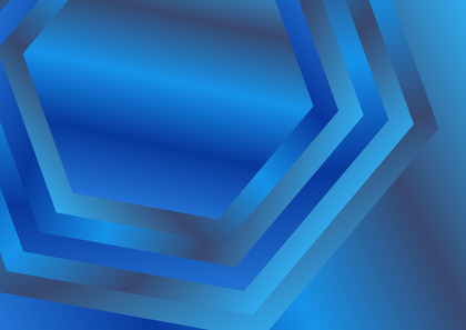 Blue Gradient Concentric Hexagon Background Graphic