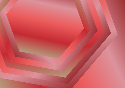 Beige and Red Gradient Concentric Hexagon Background