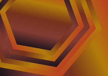 Abstract Red and Orange Gradient Concentric Hexagon Shape Background