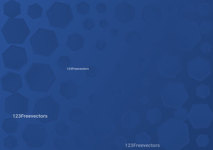 Abstract Blue Gradient Hexagon Shape Background Design