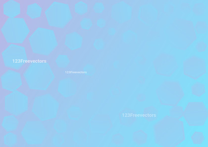Abstract Light Blue Gradient Hexagon Shape Background Illustration